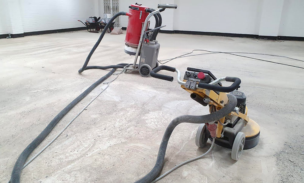 Industrial floor preparation